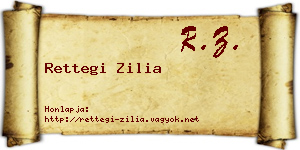 Rettegi Zilia névjegykártya